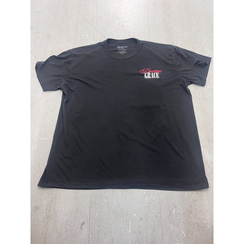 R GSTR T-Shirt Mens 2XL Black Renaissance Graphic Short Sleeve Streetwear Skater